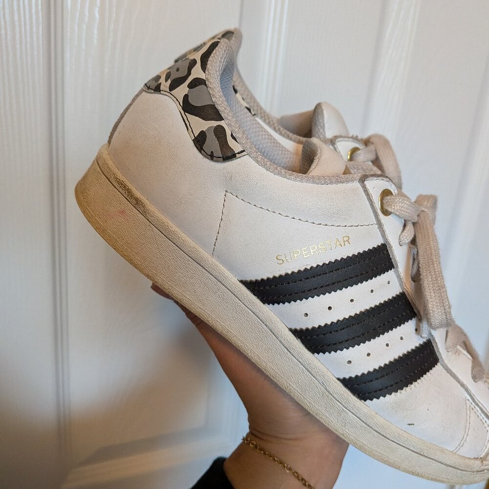 Adidas superstar women cheetah shoes